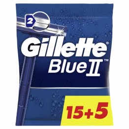 Gillette Blue II Pacote de Lâminas de Barbear Descartáveis